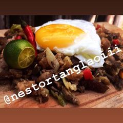A picture of Crispy Pork Sisig.