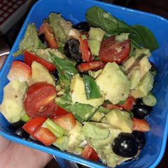 Avocado and Red pepper salad A picture of Avocado and Red pepper salad.
