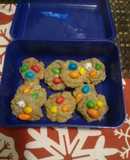 Galletas de Navidad con maní de colores