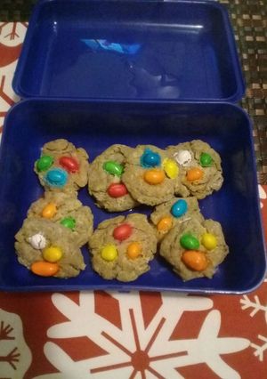 Una foto de Galletas de Navidad con maní de colores