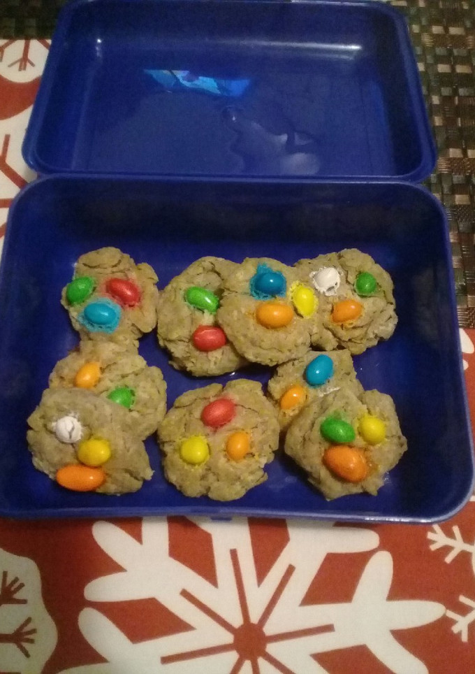 Una foto de Galletas de Navidad con maní de colores