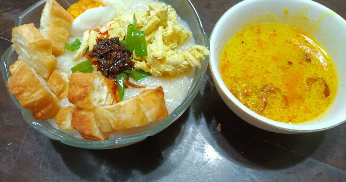 Resep Bubur Ayam Kuah Kuning Oleh Thea Tantia Cookpad