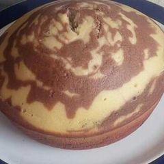 A picture of Sweet vanilla cocoa cake.