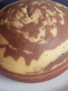 A picture of Sweet vanilla cocoa cake.