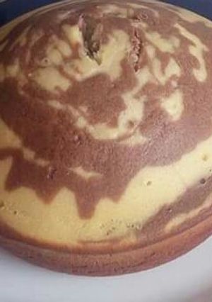 A picture of Sweet vanilla cocoa cake.