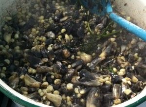 Una foto de Huitlacoche con elote