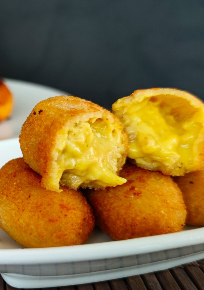 Una foto de Croquetas de pollo al curry