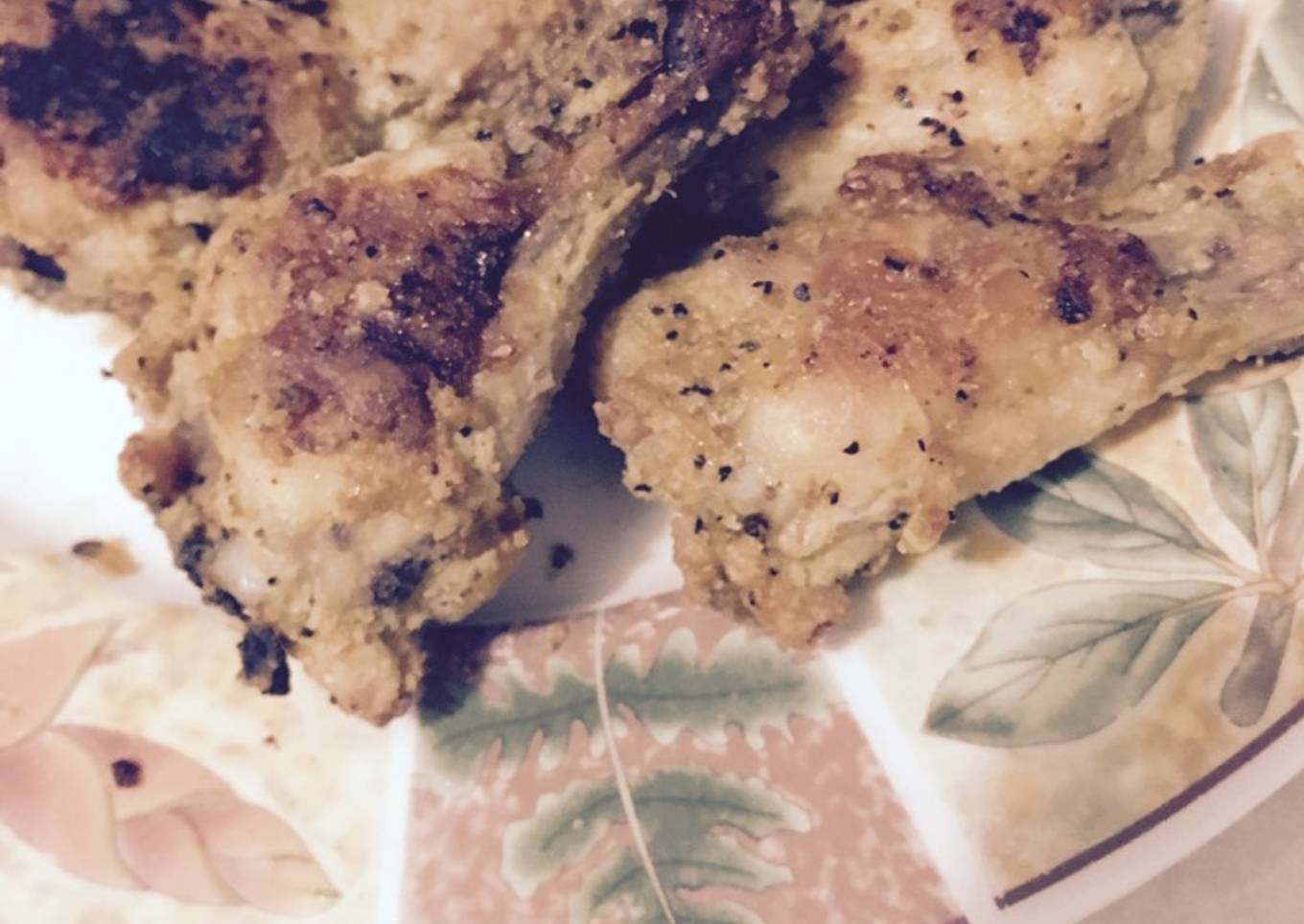 Alitas horneadas crujientes de lemon pepper