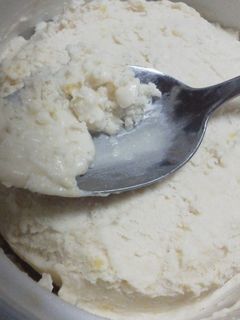 Una foto de Helado cremoso y sano de coco y almendras. Apto celíacos y muchas alergias (Con soja y almendras)