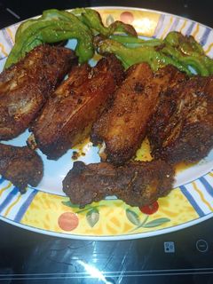 Una foto de Costillas en freidora de aire