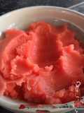 Crema de helado de sandía