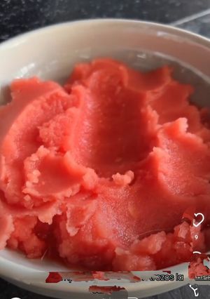 Una foto de Crema de helado de sandía