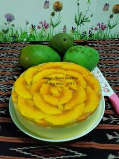 Foto resep 46. Puding Bunga Mangga (Mango Flower Pudding)