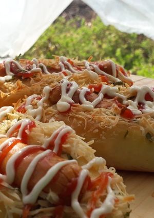 Foto resep Roti Sosis Empuk Tanpa Ulen