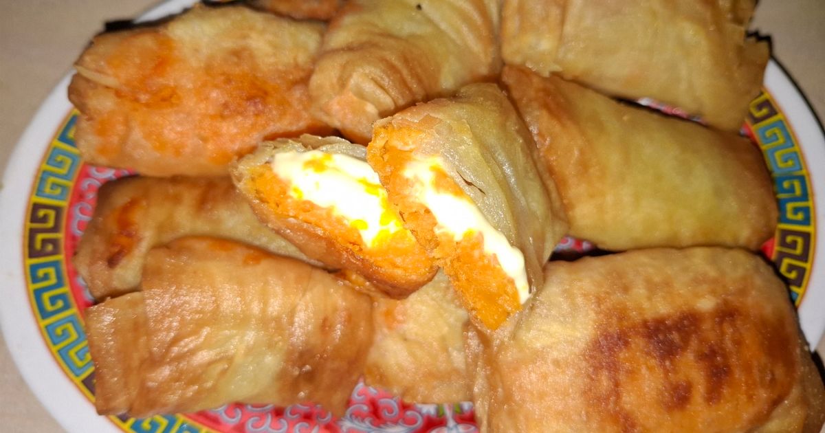 Resep Lumpia Ubi Ungu Keju oleh Windriayu - Cookpad