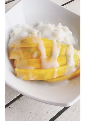 Foto resep Mango sticky rice simple