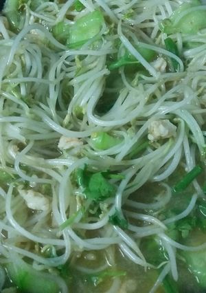 Hình của món Gía xào mướp!.