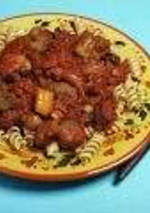 A picture of Lee's Ever-Changing Pasta Sauce.