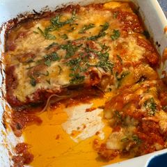 A picture of Eggplant parmigiana.