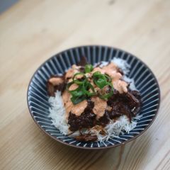 A picture of Korean BBQ Beef.