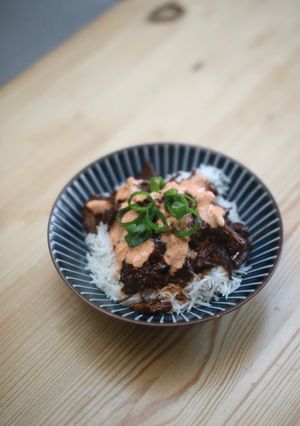 A picture of Korean BBQ Beef.