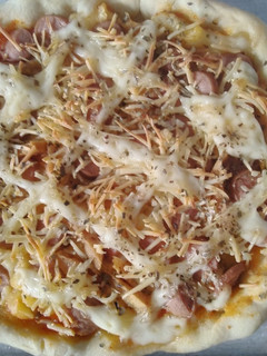 Foto resep Pizza sosis chicken slice