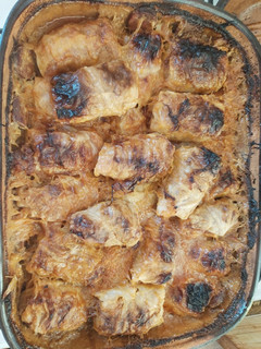 Töltött káposzta pataki tálban recept fotója