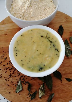 A picture of Besan chutney.