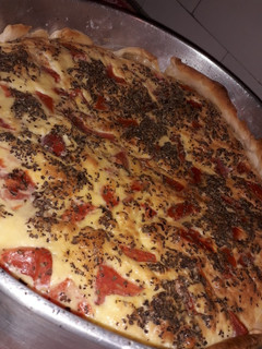 Una foto de Tarta caprese