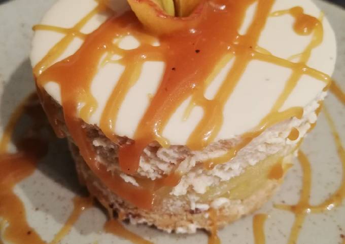 Entremet pomme et caramel beurre salé