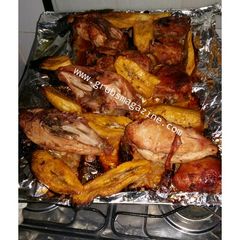 A picture of Grilled Chicken and Plantain.