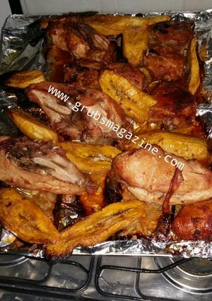 A picture of Grilled Chicken and Plantain.