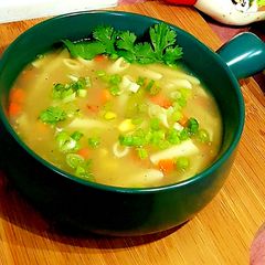 A picture of Mix Vegetables Soup.