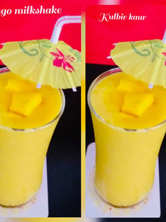 मैंगो शेक विथ आइसक्रीम(mangoshake with icecream recipe in hindi) रेसिपी मुख्य फोटो