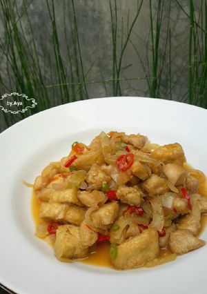 Foto resep Onion Chicken with Tofu
