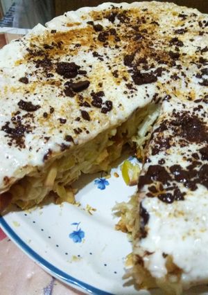 O poză a rețetei Dulce din lavaş cu mere.
