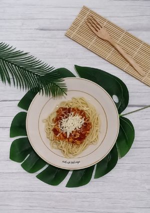 Foto resep Spaghetti Saus Bolognese Telur Orak-Arik