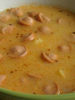 Virslis leves krumplival recept fotója