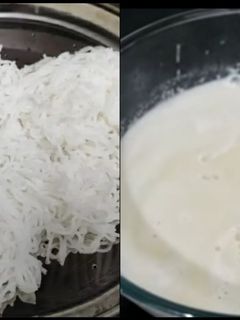 இடியாப்பம் தேங்காய் பால் (idiyappam and coconut milk recipe in tamil) செய்முறை முக்கிய புகைப்படம்