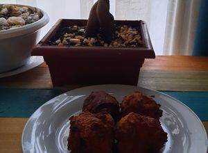 Una foto de Bolas de papas rellenas con queso