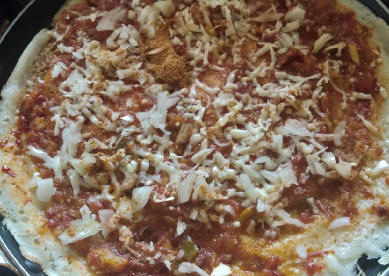 Pav bhaji dosa cheese