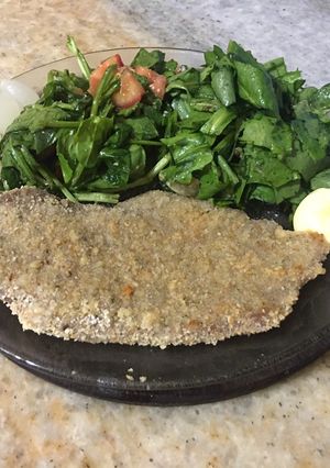 Una foto de Milanesas de carne al horno