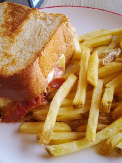 Una foto de Sandwich de huevo frito Vips