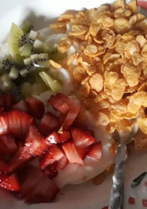 Una foto de Desayuno vegetariano