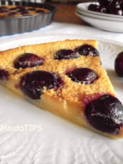 Una foto de Clafoutis de cerezas