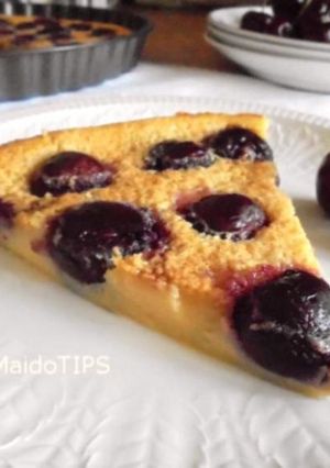 Una foto de Clafoutis de cerezas