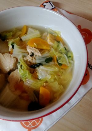Foto resep Sayur sop sawi putih daun kelor