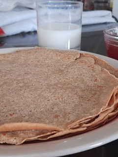 Una foto de Panqueques integrales de avena