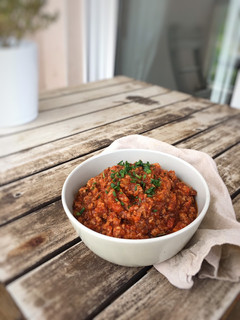 Una foto de Salsa boloñesa en olla de cocción lenta