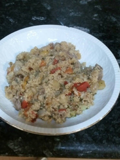 Una foto de Cous cous con cordero y arroz